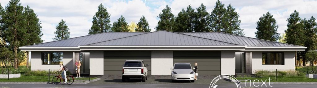 Słomczyn/konstancin parterowy dom, podwójny garaż