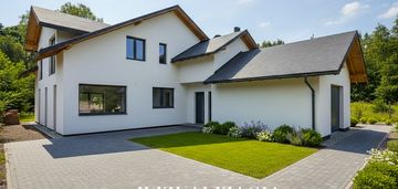 Przestronny dom z lokalem usługowym i garażem, łoś