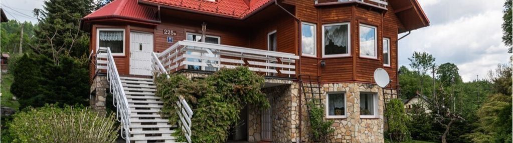 Willa ponikiew dom w stylu kanadyjskim beskid mały