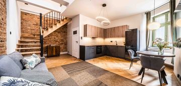 Dwupoziomowe loftowe mieszkanie kamienica jeżyce