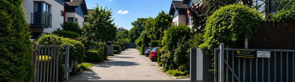 Zamknięte osiedle pośród zieleni, wrocław bielany