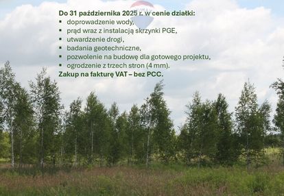 Działki budowlane z mediami koło pomiechówka