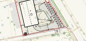 Działka budowlana 1635 m² z asfaltem i ogrodzeniem