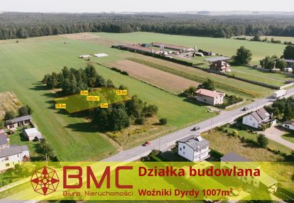 Działka budowlana woźniki dyrdy 1007m2