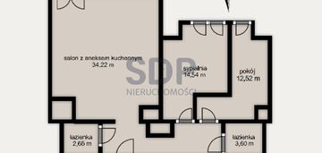 Apartament 3-pokojowy|dwie łazienki|classic