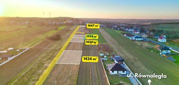 Działki budowlane / 1424 - 1647m2 / mokrzesz