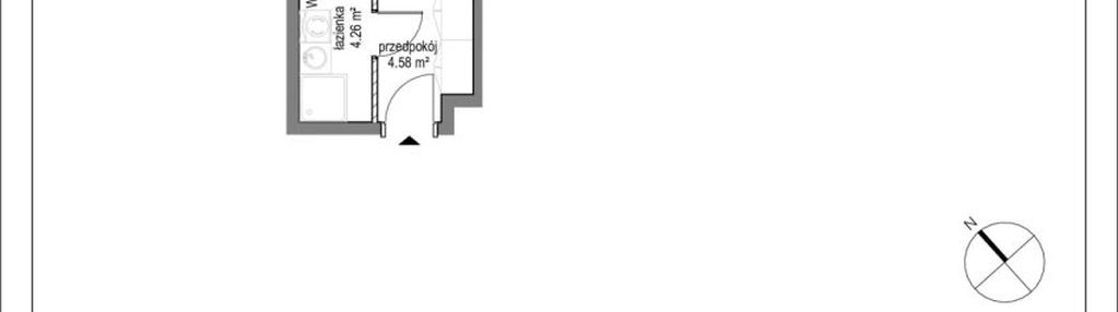 Komfortowa kawalerka z ogrodem 22m2 gdańsk brzeźno