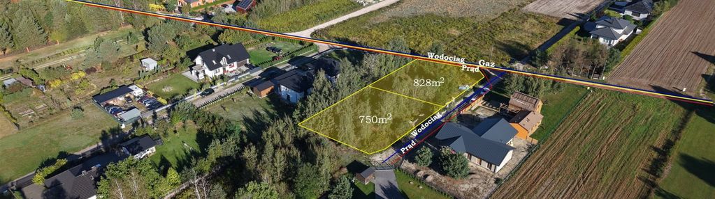 Działka budowlana, media , blisko puszczy kampinos