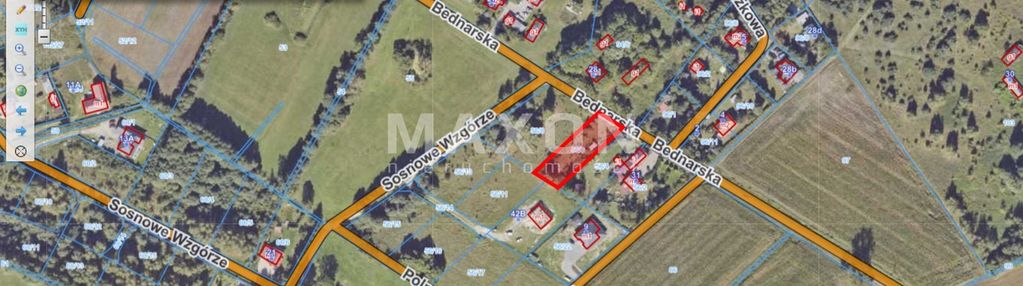 Działka 1200 mkw.benenard-żyrardów-mpzp
