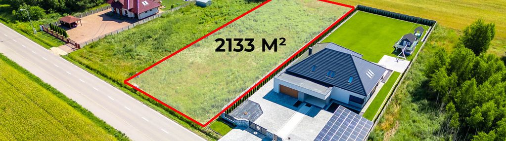 Działka 2133 m² wola rakowa, asfalt, media, cicha