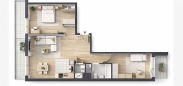 ⭐ promocja  3 pokojowe koszutka balkon 16m  ⭐