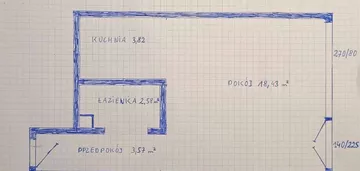 Sprzedam kawalerkę do remontu 28,4 m.