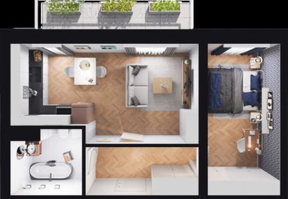 Mieszkanie 38,95 m² przy zalewie