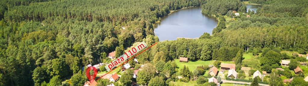 Dom 110 m od plaży jeziora z własnym stawem