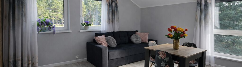 Nowoczesne 2-pokojowe mieszkanie z ogródkiem skoki