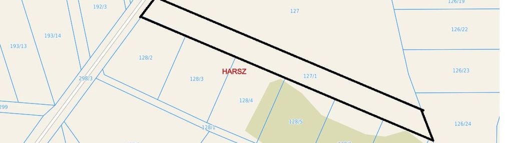 Działka bud. harsz gm. pozezdrze