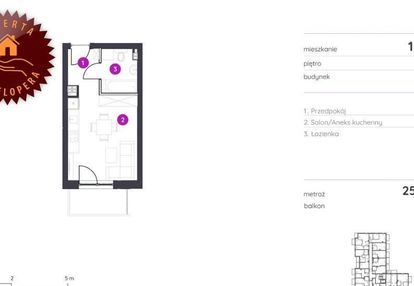 Kawalerka inwestycyjna włodzi przy uniwerysytecie medycznym 25 m2 bez prowizji