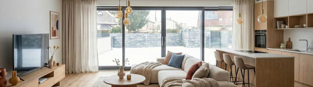 Nowoczesny dom w zabudowie bliźniaczej