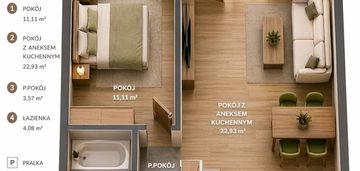 2 pok. 3 m wysokości | ogród | ostatnie mieszkania