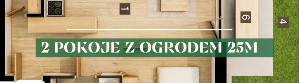 Ogródek 25m reden 2 pokoje 0% prowizji 0% podatku