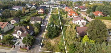 Długa działka pod zabudowę jednorodzinną