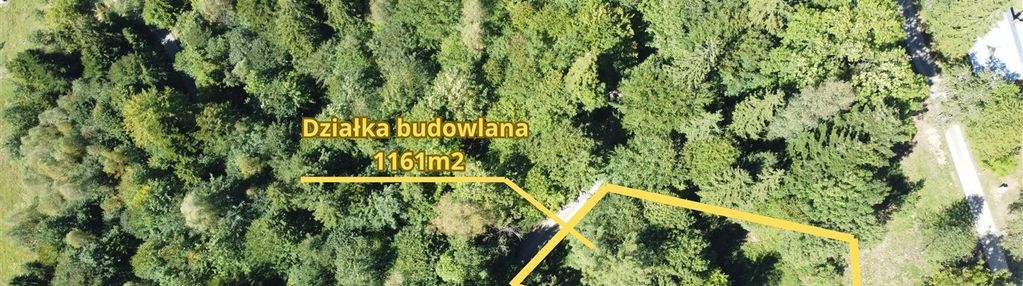 Działka budowlana 1161 m² | milówka