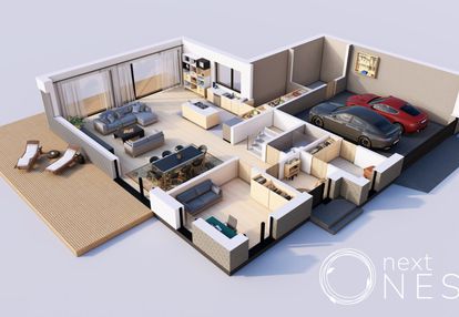 Dom wolnostojący nowoczesny projekt konstancin