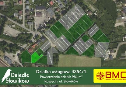 Działka budowlana koszęcin 981m2 słowików