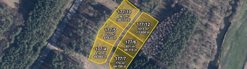 Pątki | działki z warunkami zabudowy | od 770 m² | blisko wkry