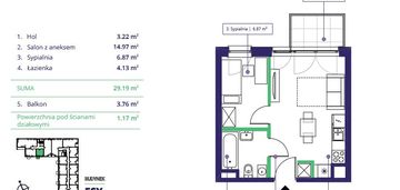 Nowe 2 pokoje z balkonem 3 piętro