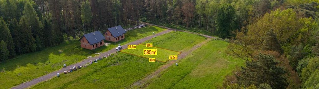 Działka otoczona lasami w koszęcinie 585m2