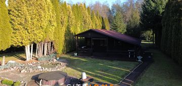 Działka 3800 m² z domkiem 85 m², piękny ogród, las