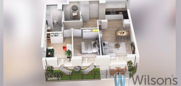 Mieszkanie 66,84 m2 z ogródkiem 40 m2 ; ursus