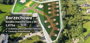 Działka inwestycyjna 1,67 ha z wz na 16 budynków