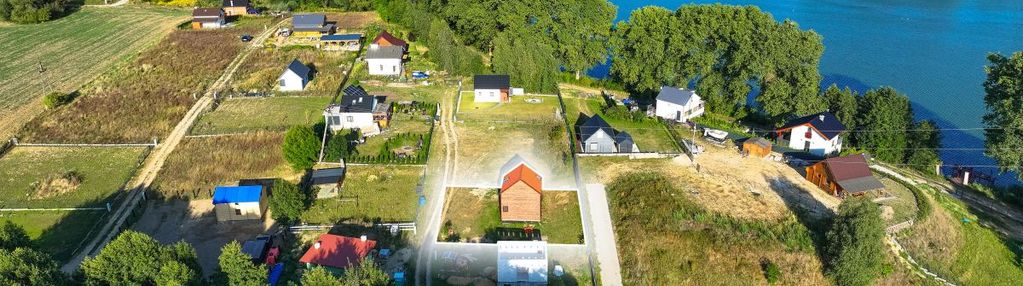 Nowy dom 70 m2 przy jeziorze, działka własnościowa