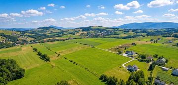 Działka budowlana z widokiem na beskid