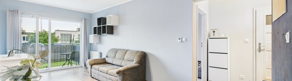 2 pokoje, balkon, parter, 43m3, gotowe
