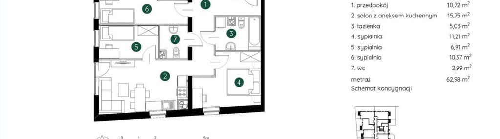 Nowe mieszkanie 3 pokoje | ogródek | stare podgórz