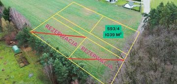 Malownicza działka przy lesie w mojęcicach