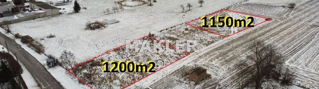 Krążkowo 1150 m2 i 1200m2 działki