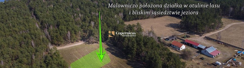 Działka w bliskim sąsiedztwie jeziora i lasu