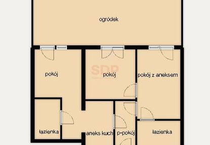 3 pokoje z ogródkiem lub 2 mieszkania w cenie 1!