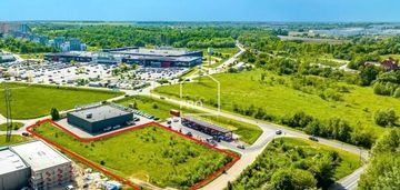 Teren inwestycyjny przy centrum handlowym arena