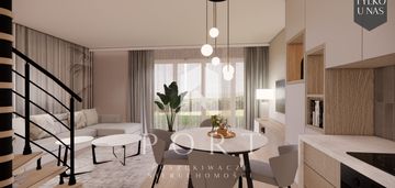 Gotowe dwupoziomowe mieszkanie z dużymi tarsami!