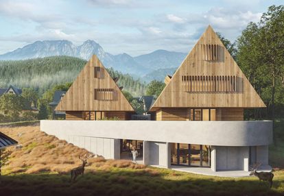 Dwupoziomowy apartament z widokiem na góry! sypialnie z tarasami. spa.