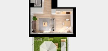 Kawalerka + ogród 22m2 | ostatnie | wkd