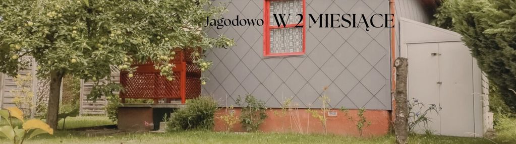 Weekendowy azyl! jagodowo – działka z domkiem