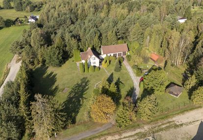 Piękna działka z domem i lasem w sercu kaszub!