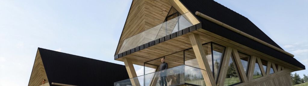 Karpiel steindel architektura | dom czorsztyn