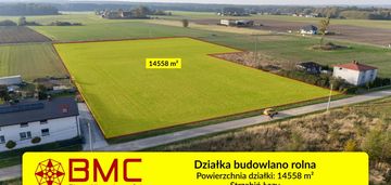 Działka budowlano rolna strzebiń łazy 14558m2